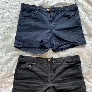 Blue or Black shorts